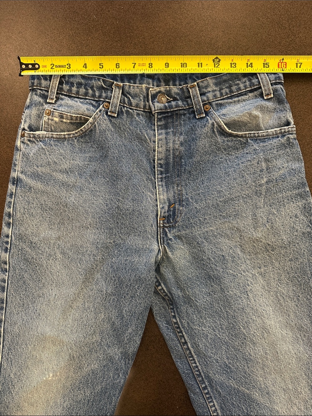 Vintage 1985 Levi’s 501 Orange Tab Jeans 34x30 USA Faded Distressed Hem - Picture 15 of 17